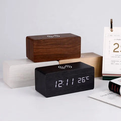 Wood Charge Clock