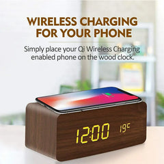 Wood Charge Clock